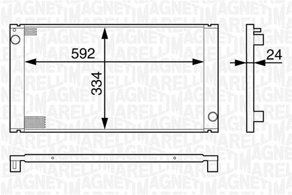 MAGNETI MARELLI Radiaator,mootorijahutus 350213127800